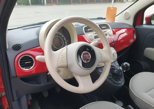 Fiat 500 cena 21900 przebieg: 110759, rok produkcji 2010 z Rzeszów małe 742